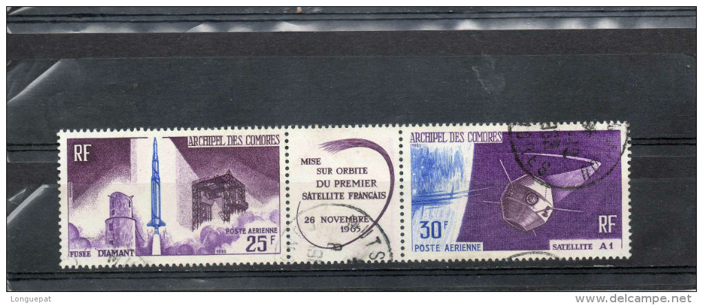 COMORES : Espace- Lancement Du Premier Satellite Français à Hammaguir : Satellite A1, Fusée Diamant - - Used Stamps
