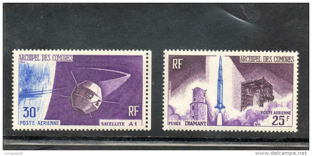 COMORES : Espace- Lancement Du Premier Satellite Français à Hammaguir : Satellite A1, Fusée Diamant - - Unused Stamps