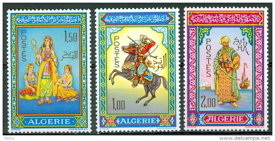 Algeria 1966 Miniatures By Mohammed Racim: MNH** - Lot. 3355 - Algérie (1962-...)