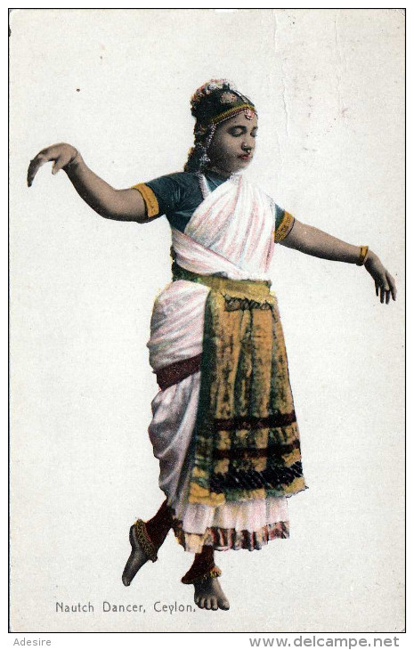 1913 CEYLON Nautch Dancer - Sri Lanka (Ceylon)