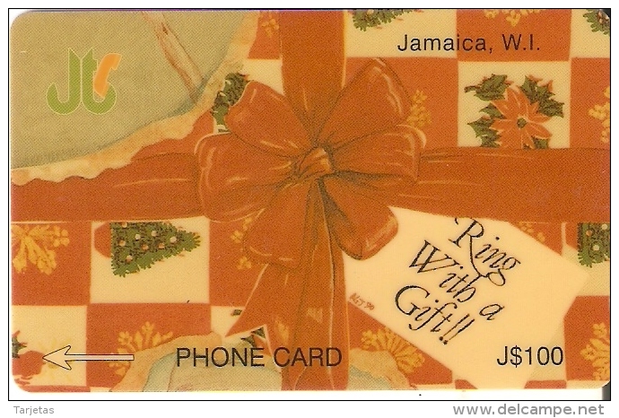 TARJETA DE JAMAICA DE NAVIDAD SIN NUMERACION (MUY RARA) (CHRISTMAS) PRUEBA-SAMPLE - Jamaica