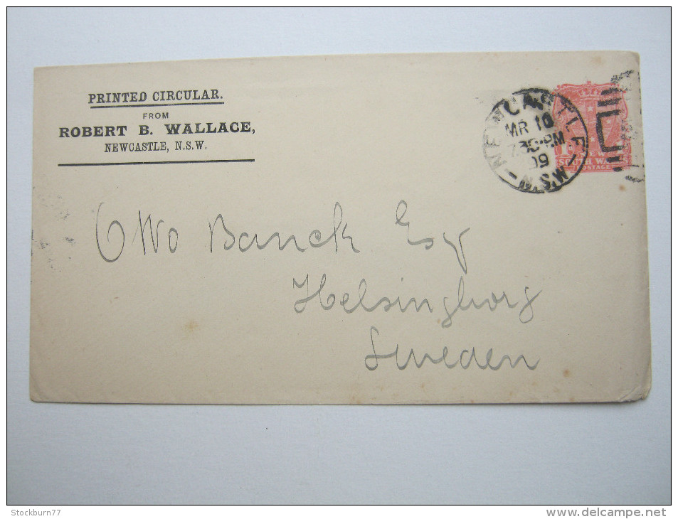 1899, Ganzsache Mit Zudruck Nach Schweden - Storia Postale