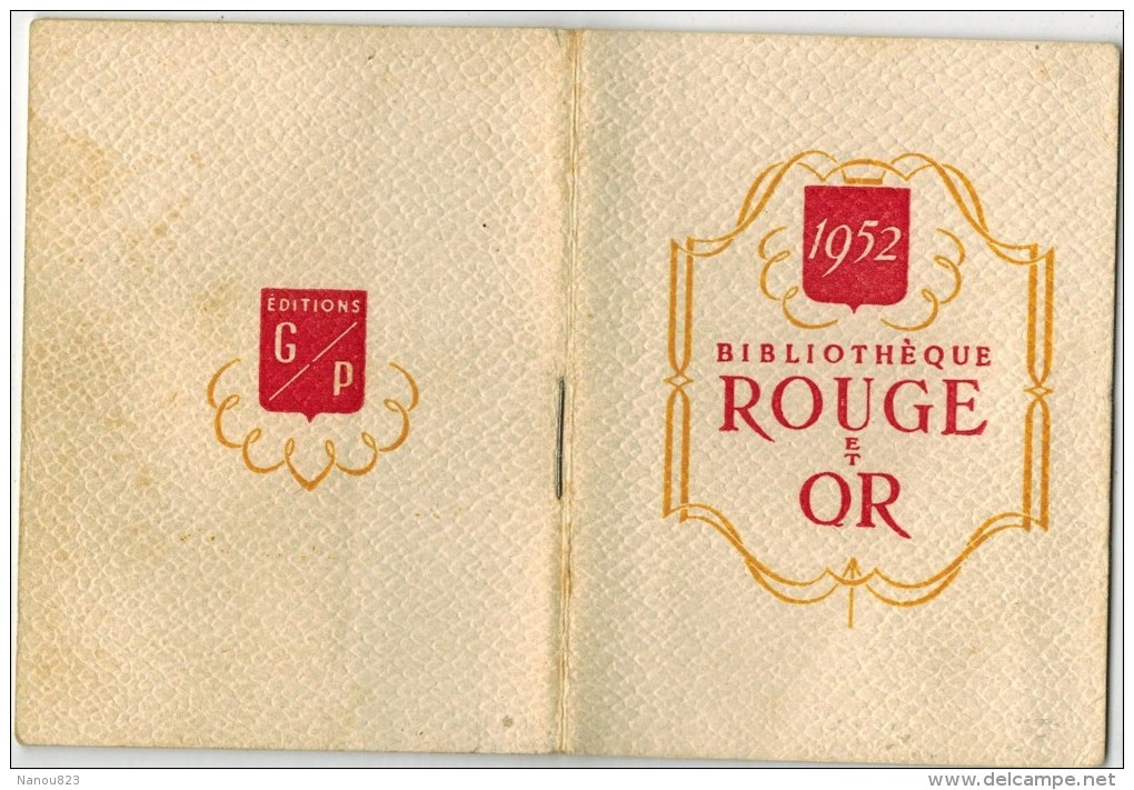 Bibliothèque Rouge Et Or CALENDRIER ILLUSTRE DELAUNAY FABLE CONTES Mille Et Une Nuit Seiglière Helgvor Momie St Antoine - Petit Format : 1941-60