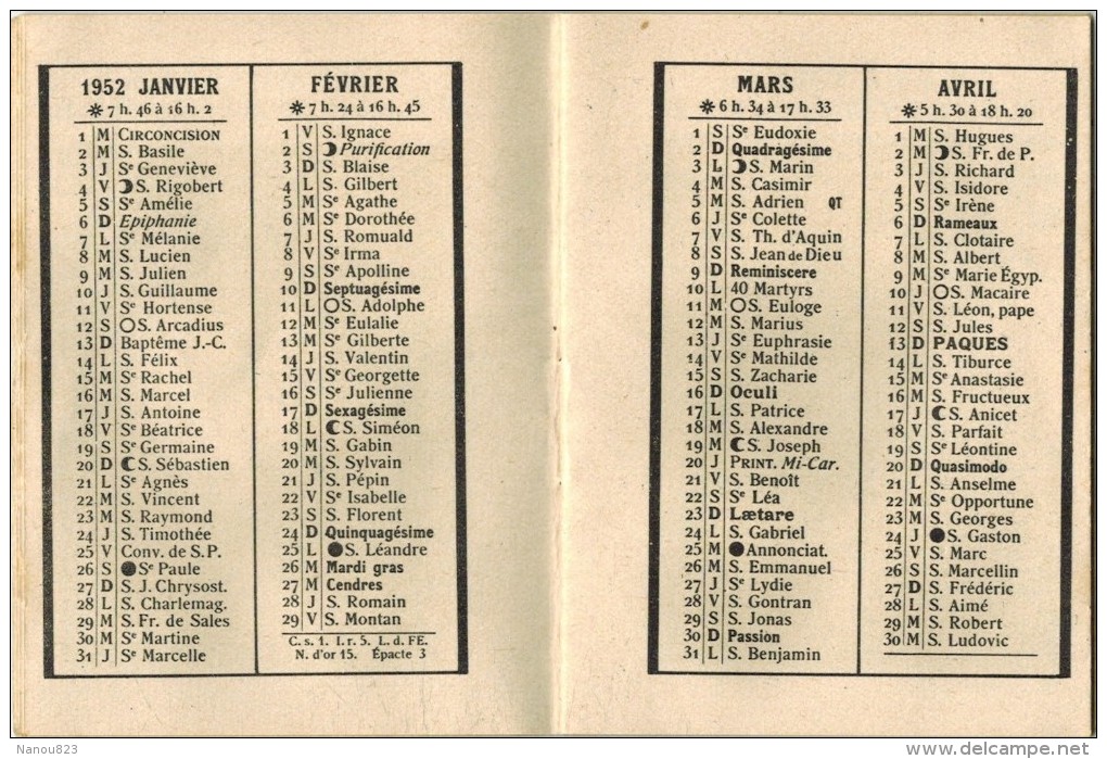 Bibliothèque Rouge Et Or CALENDRIER ILLUSTRE DELAUNAY FABLE CONTES Mille Et Une Nuit Seiglière Helgvor Momie St Antoine - Petit Format : 1941-60