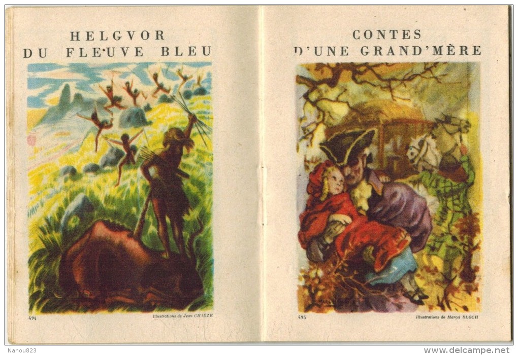 Bibliothèque Rouge Et Or CALENDRIER ILLUSTRE DELAUNAY FABLE CONTES Mille Et Une Nuit Seiglière Helgvor Momie St Antoine - Petit Format : 1941-60