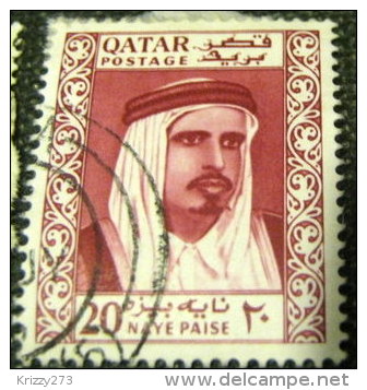 Qatar 1961 Shaikh Ahmad Bin Ali Al Thani 20np - Used - Qatar