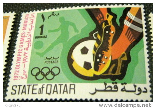 Qatar 1972 Olympic Games - Munich, Germany Football 1dh - Mint - Qatar