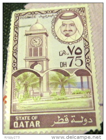 Qatar 1973 Sheikh Khalifa 75dh - Used - Qatar