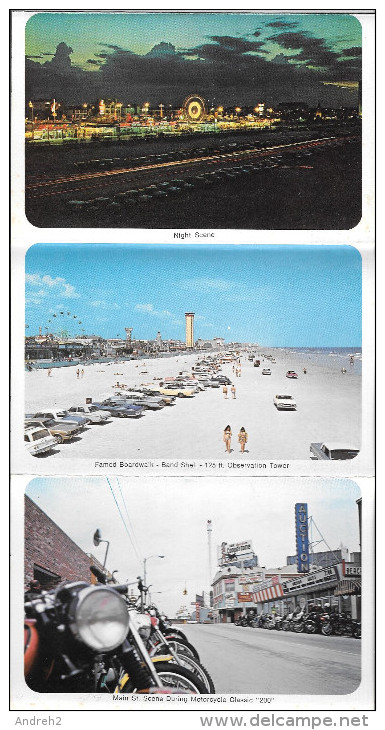 DAYTONA BEACH - ORMOND BEACH - FLORIDA -  SOUVENIR FOLDER OF DAYTONA & ORMOND BEACH - CARNET SOUVENIR - 13 PHOTOS