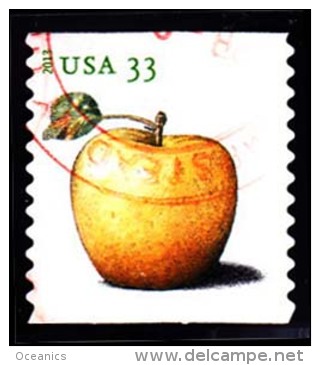 Etats-Unis / United States (Scott No.4733 - Pomme / Golden Delicious / Apple) (o) Roulette / Coil - Used Stamps