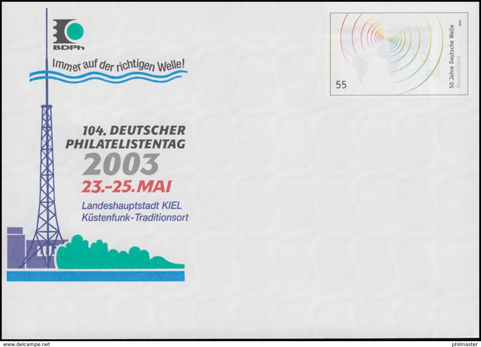 USo 58 Philatelistentag 2003 & Rundfunksender, ** - Umschläge - Ungebraucht