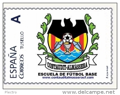 Sello Personalizado De La Escuela De Fútbol Base 'Contaudit-Almàssera' (Almácera, Valencia), Nuevo Diseño - Nuevos