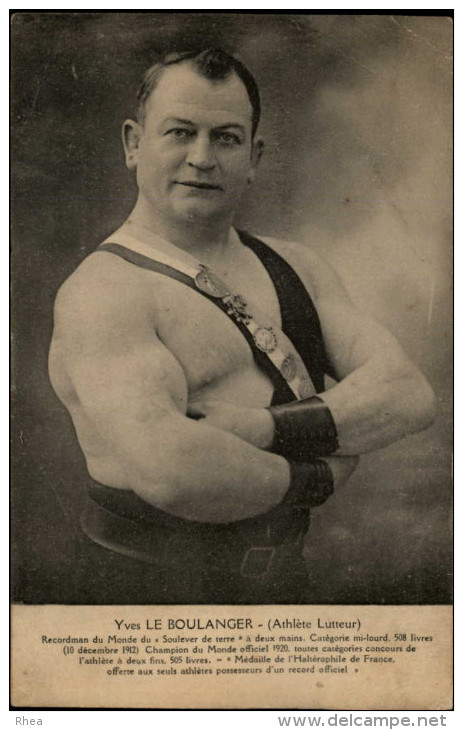 SPORTS - LUTTE - Yves Le Boulanger - Représentant De L'hotel Des Sports à Paris 15 ème - Rue De Javel - Wrestling