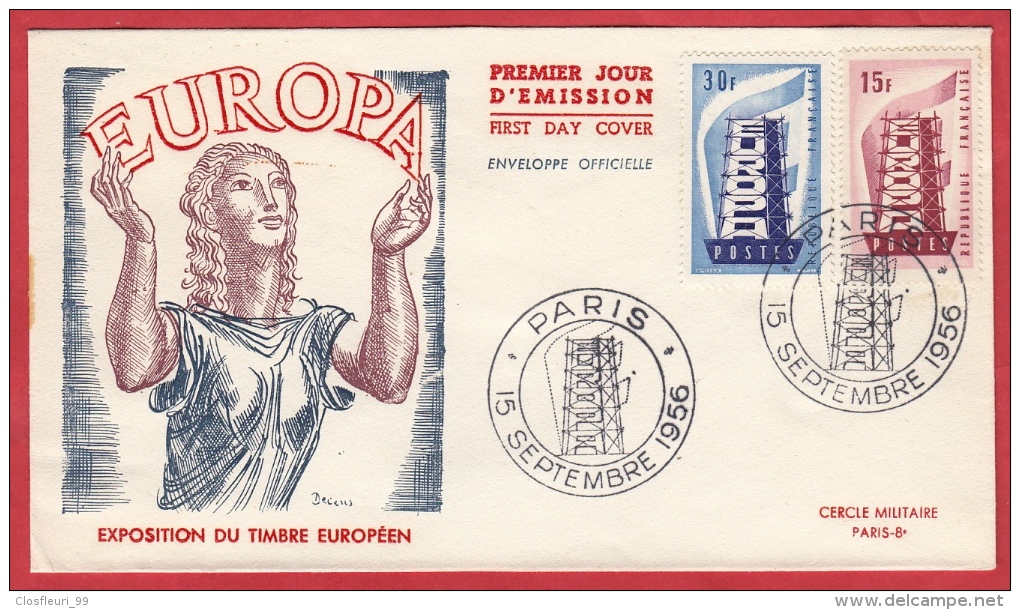 Collection De 19 Lettres Europa FDC De 1956 à 1966 + 4 Cadeaux Europa. Cote Env. 120 € - Collections