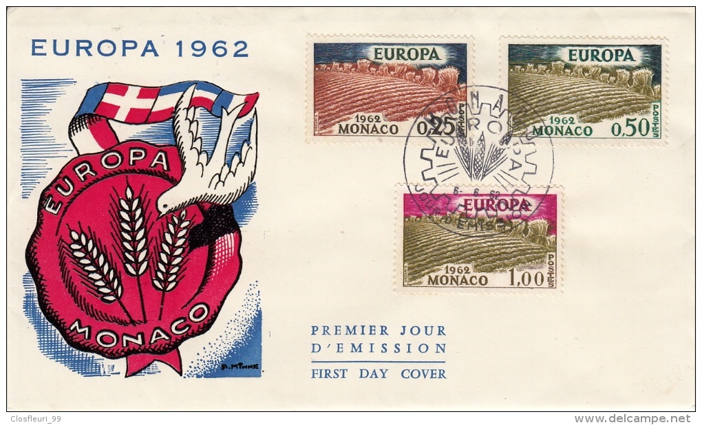 Collection de 19 lettres Europa FDC de 1956 à 1966 + 4 cadeaux Europa. cote env. 120 €