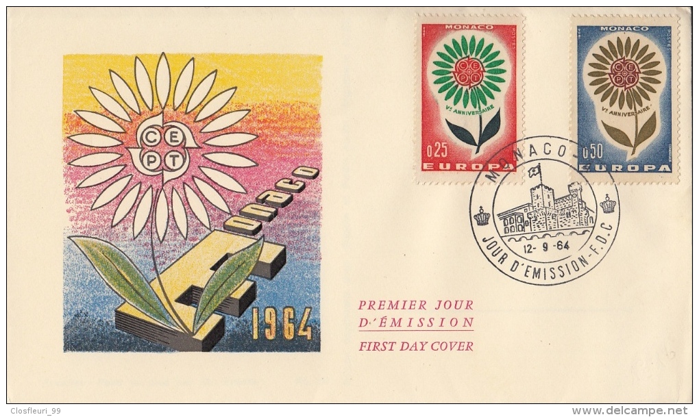 Collection de 19 lettres Europa FDC de 1956 à 1966 + 4 cadeaux Europa. cote env. 120 €