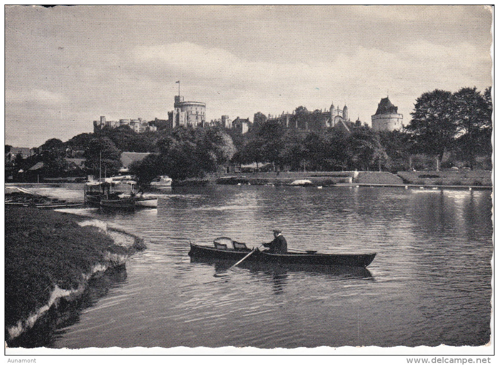 Reino Unido--1961--Windsor Castle From The River Thames--Fechador-Ruislip-Middlesex--Pour,Calvados, Francia - Castillos