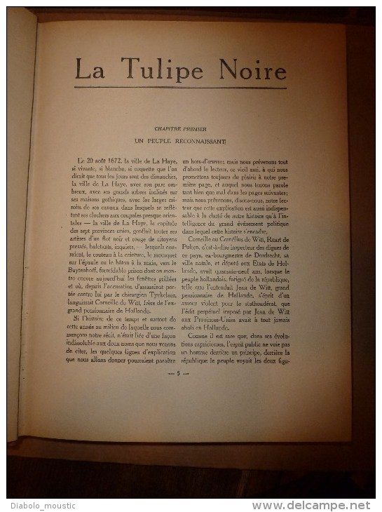 LA TULIPE NOIRE Par Alexandre Dumas , Illustrations De G. Dutriac ,    Imprimerie Brodard Et Taupin à Coulommier Paris - Griezelroman