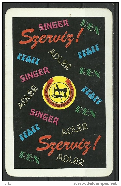 Hungary, Singer, Pfaff, Adler, Rex Service Advertising, 1980. - Tamaño Pequeño : 1971-80