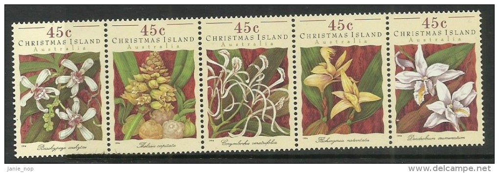 Christmas Island 1994 Orchids - Christmas Island