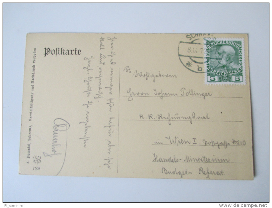 AK 1912 Österreich. Schrems, N.Ö. Marktplatz. Verlag A. Pomaisl, Schrems. - Schrems