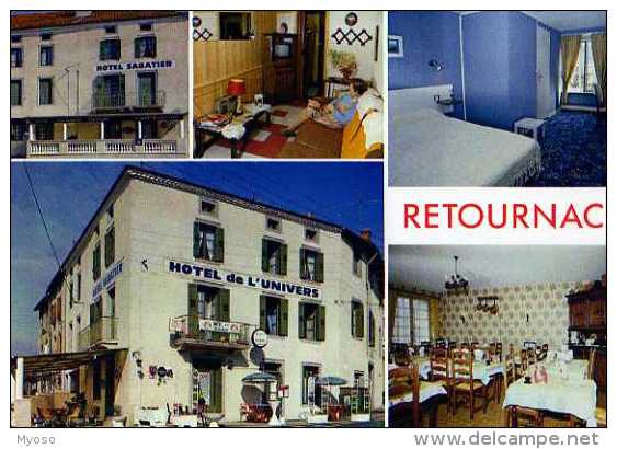 43  RETOURNAC Hotel De L'Univers Prop Sabatier - Retournac