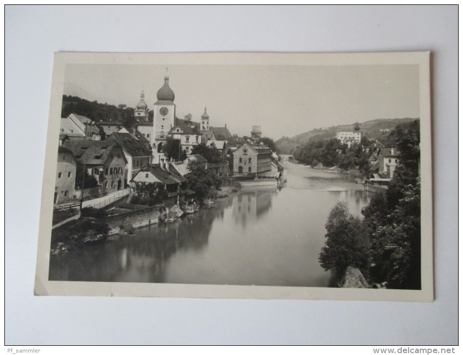 AK / Echtfoto. 1925. Waidhofen A. D. Ybbs Von Der Zeller Hochbrücke. Postkarten AG - Waidhofen An Der Ybbs