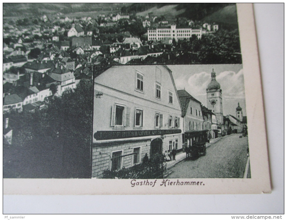 AK 1912. Österreich. Sommerfrische Waidhofen A. D. Ybbs. 358m Seehöhe. Verlag P. Ledermann 1910. Mehrbildkarte - Waidhofen An Der Ybbs