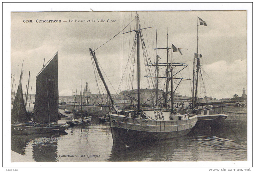 CONCARNEAU  LE BASSIN ET LA VILLE CLOSE - Concarneau