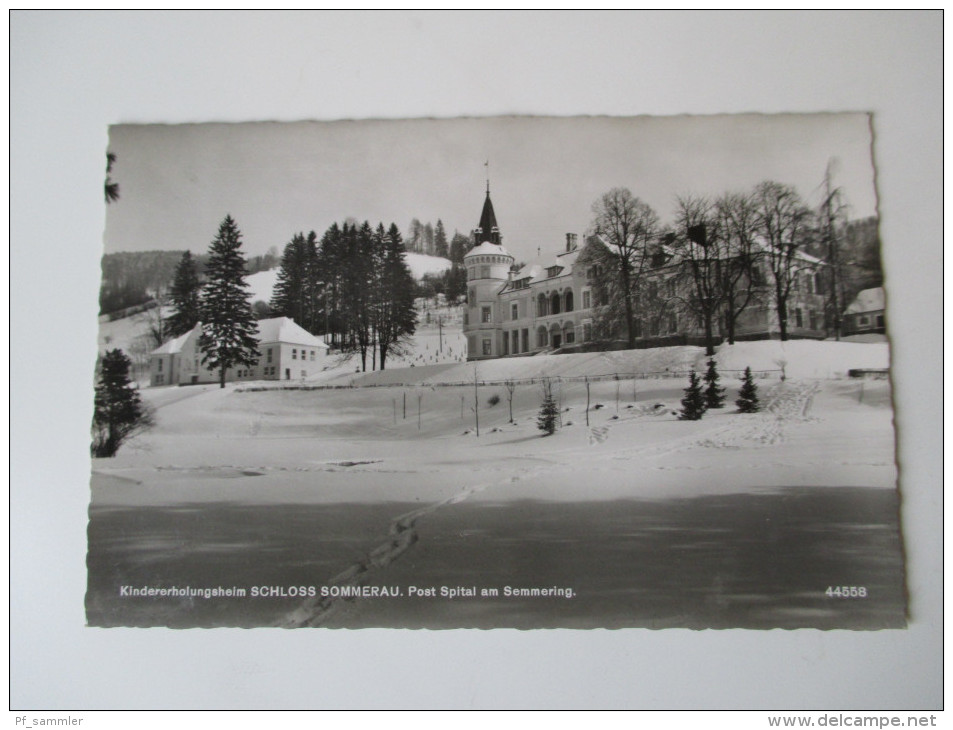 AK 1957 Österreich. Kindererholungsheim Schloss Sommerau. Post Spital Am Semmering. P. Ledermann - Semmering