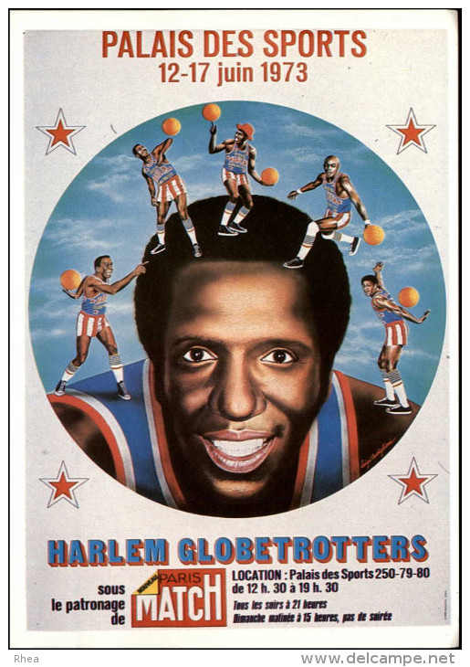 SPORTS - BASKET - Harlem Globetrotteurs - Dessin De Castiglioni - Basketball