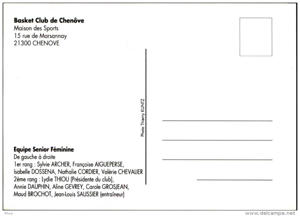 SPORTS - BASKET - Equipe Du Club De Chenôve - Baloncesto