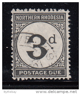 Northern Rhodesia Used Scott #J3 3p Postage Due - Northern Rhodesia (...-1963)