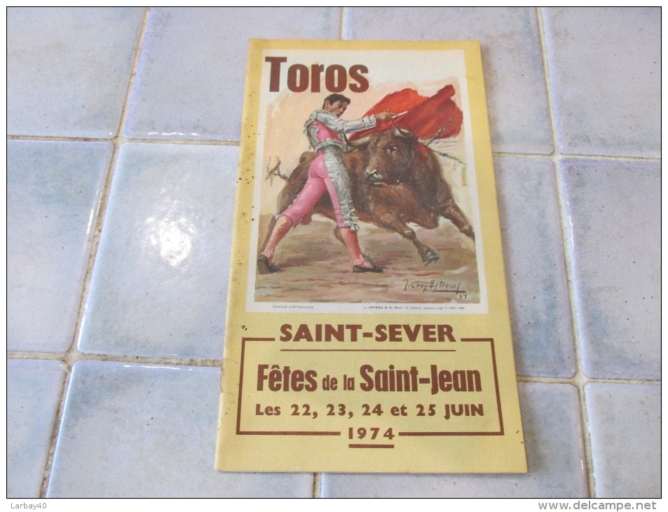 Programme Des Fetes De Saint Sever  1974 - Andere & Zonder Classificatie