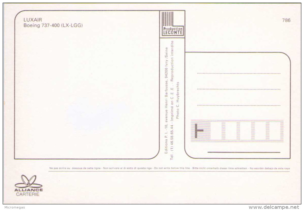 Luxair - Boeing 737-400 - 1946-....: Moderne