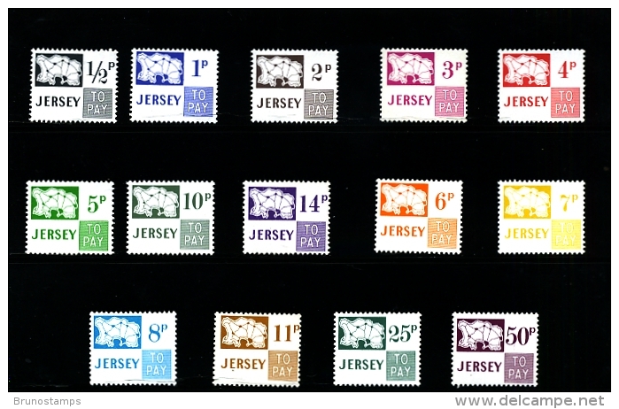 JERSEY - 1971-75  POSTAGE DUES  SET  MINT NH - Jersey