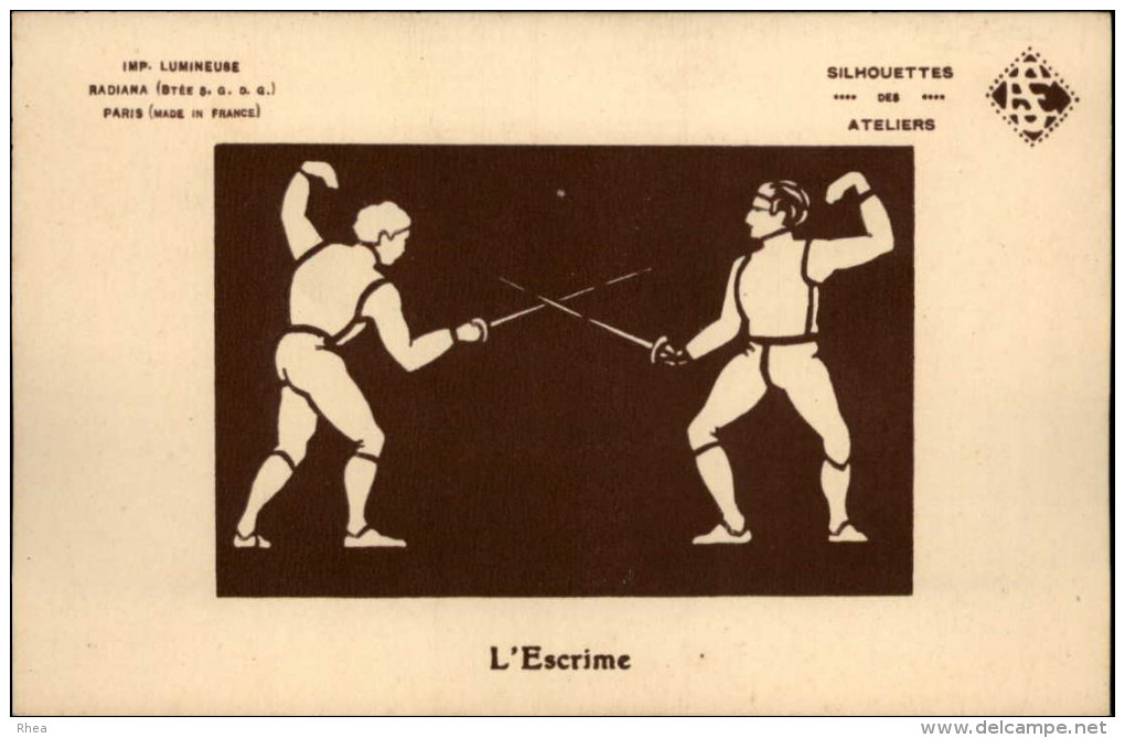 SPORTS - ESCRIME - Carte Lumineuse - Fencing