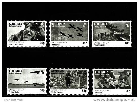 ALDERNEY - 2010  BATTLE OF BRITAIN  SET MINT NH - Alderney