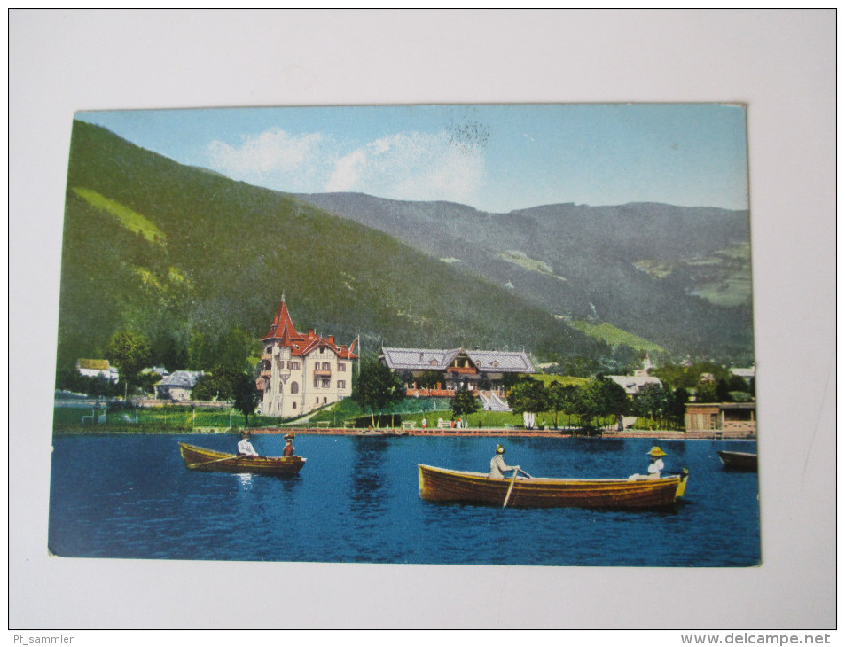 AK 1913 Österreich. St. Urban Am Ossiachersee. Ruderboote. Kastenstempel - Ossiachersee-Orte