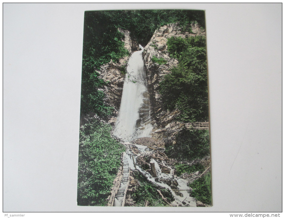 AK 1908 Österreich. Sattendorf Am Ossiachersee. Wasserfall. Verlag Gutenberghaus, Klagenfurt No 456. 1908 - Ossiachersee-Orte