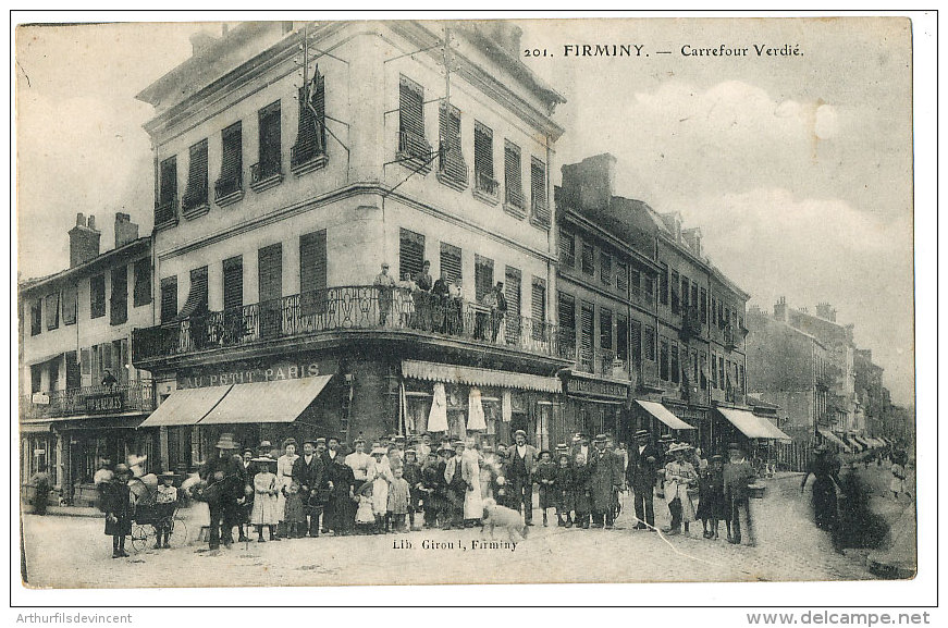 FIRMINY --LE CARREFOUR VERDIE -LA FOULE - Firminy