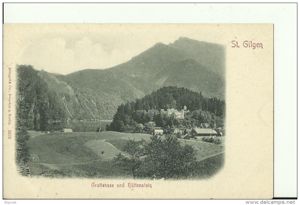 SALZ24   --   ST. GILGEN   --  GROTTENSEE UND HUTTENSTEIN  --  STENGEL 2673 - St. Gilgen