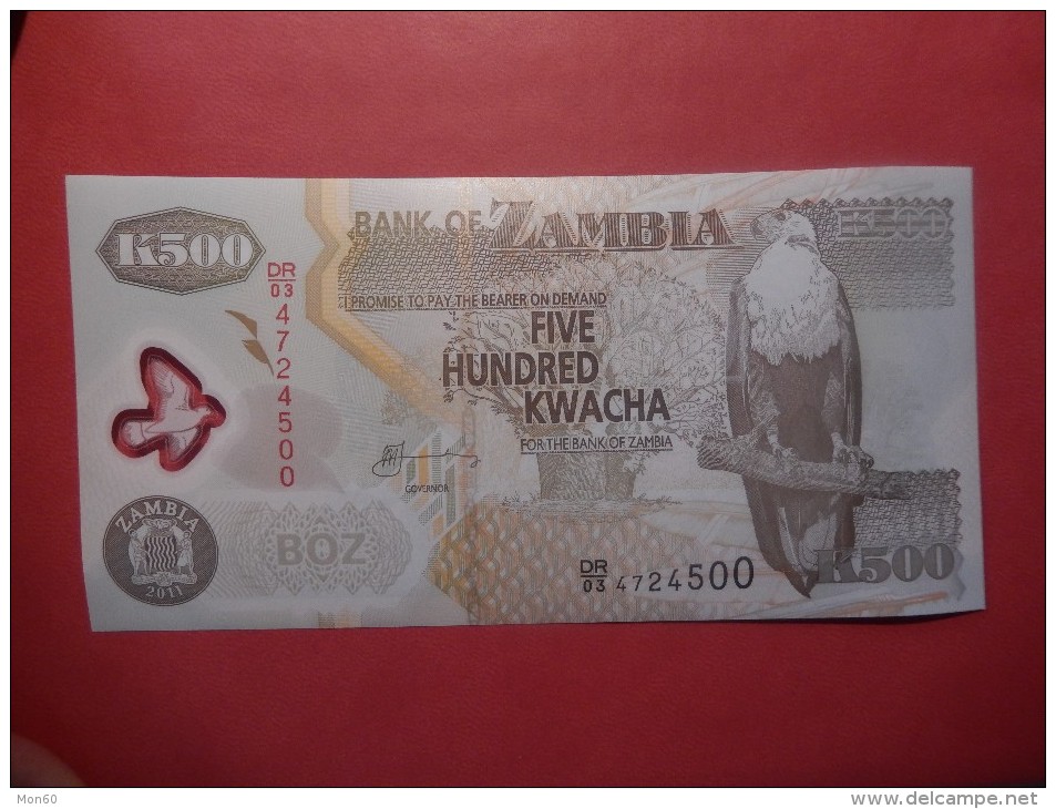 Zambia 500 Kwacha 2011 Polymer FDS - Zambia