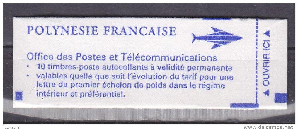 = Polynésie Française Carnet C507 (I) Type Du 506 Plus Petit Format Autocollant Dentelure Verticale TVP - Libretti