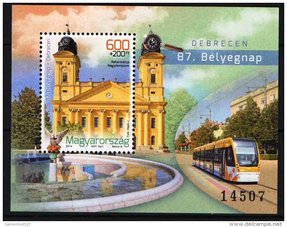 HUNGARY 2014 EVENTS Culture Architecture Debrecen STAMPDAY - Fine S/S MNH - Nuovi