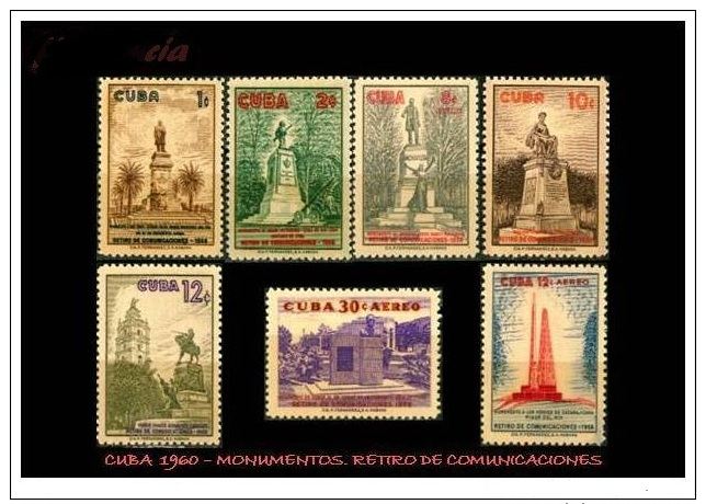 CUBA/KUBA 1960 RETIRO DE COMUNICACIONES  SET - Andere & Zonder Classificatie