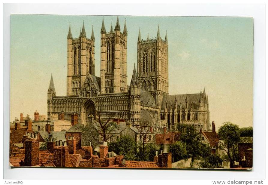 OF3/ Great Northern Railway Advertising Card: Lincoln Cathedral - Lincoln