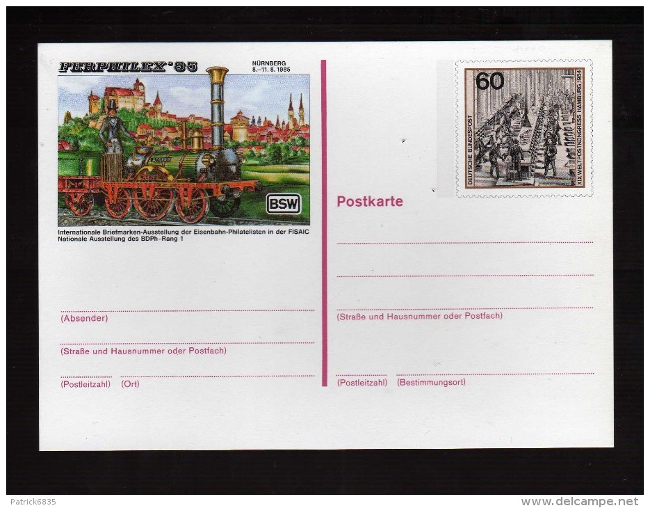 Deutsche - CP - Cartolina Postale  - FERPHILEX 85 - Cartes Postales - Neuves