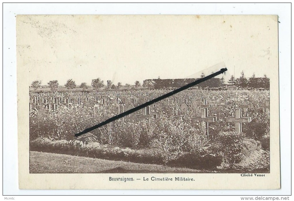 CPA - Beuvraignes - Le Cimetière Militaire - Beuvraignes