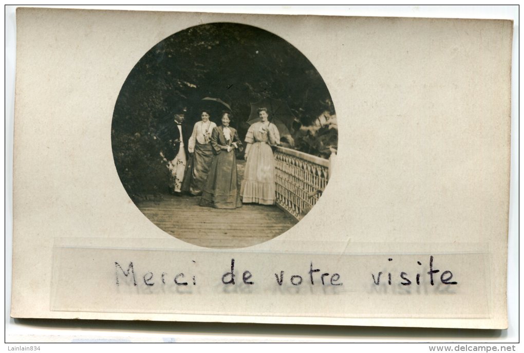 -  Carte Photo - à Jonchéry, En 1904, Belles Dames Sur Terrasse, Ombrelles, Non Voyagé, TBE, Scans. - Other & Unclassified